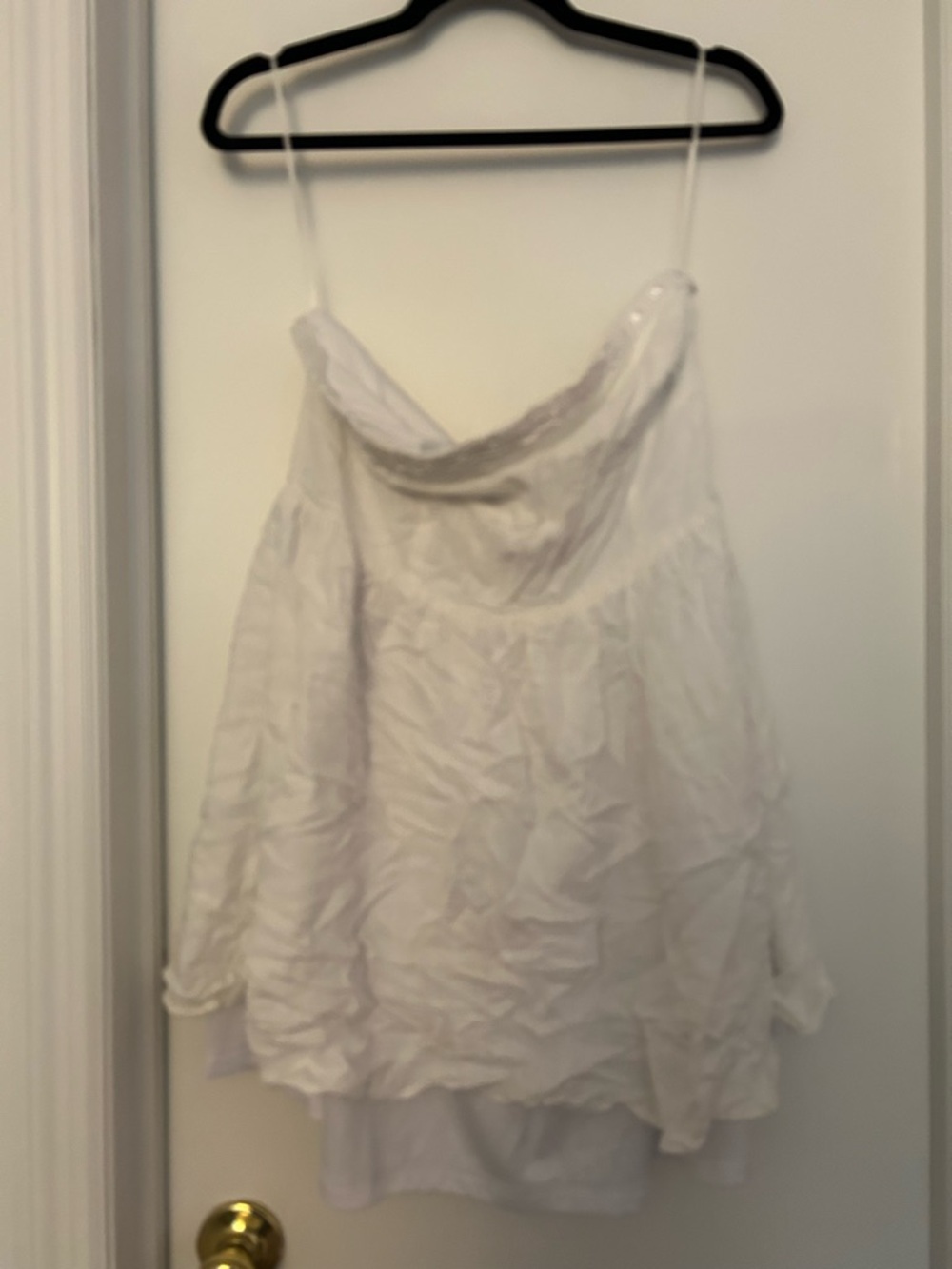 Altar'd State White Strapless Mini Dress